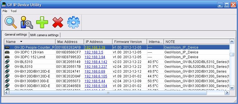 6 GV-IP Device Utility 6.2 Setting the GV-3D People Counter 1.