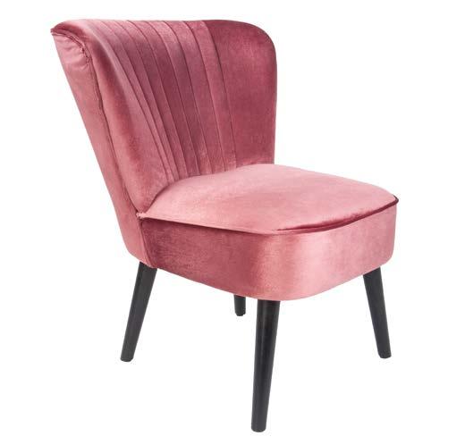 67cm LM1508 Chair Luxurious Material: Velvet - Colour: Yellow H. 80cm, W.