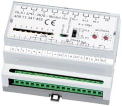 Freely programmable assignment of independent DLS inputs per emergency light circuit or luminaire and individual name per bus module in control unit.