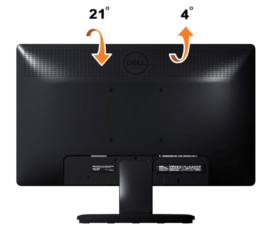 NOTE: The stand base is detached when the monitor