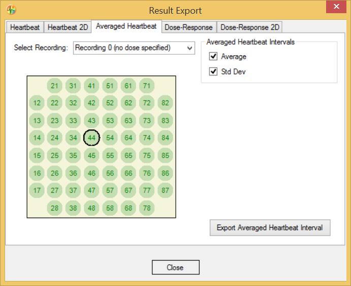 Export of Results The result files can be exported to ASCII format for further analysis with user defined software via the main menu File and Export.