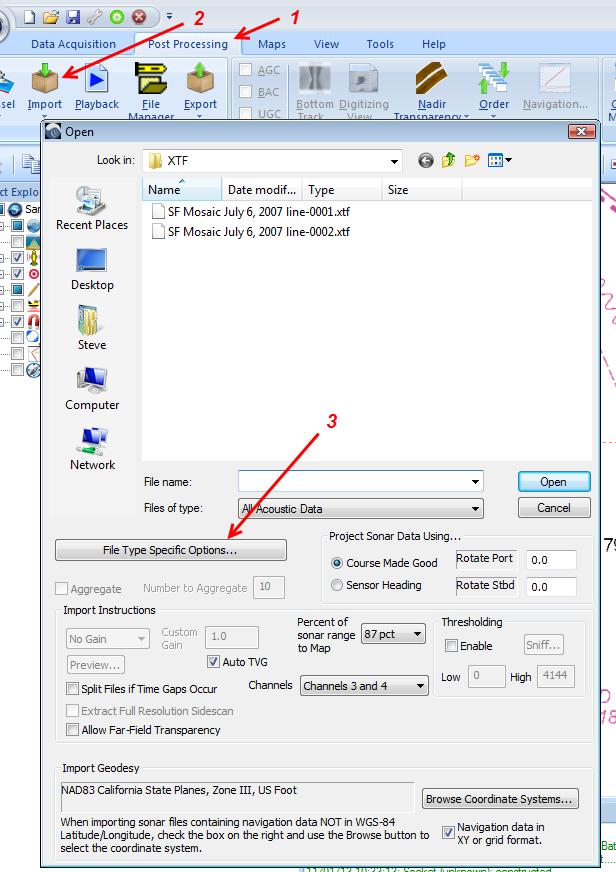 The next dialog that appears has File-Type tabes, and you need to select XTF, then choose the CableOut import