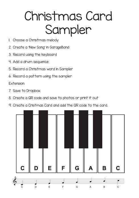 Christmas Sampler To create a Christmas ringtone or jingle for a
