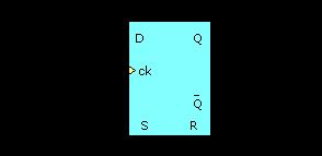 A very popular configuration of this "D" type ff is to connect the /Q output to the data input. Let's see what this configuration (called a "T" type ff).