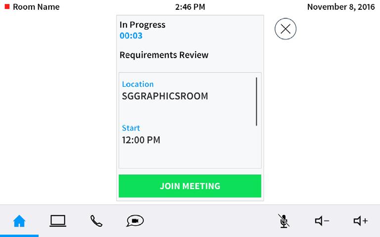 Event Details 2. Tap JOIN MEETING t jin the meeting. 3. Tap fr cnference call events r fr web cnference events. The apprpriate destinatin infrmatin (phne number, meeting space, etc.