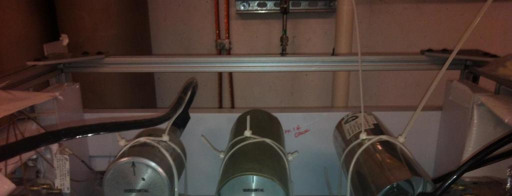 Figure 9: Three L4C sensors on top of M1H chamber.