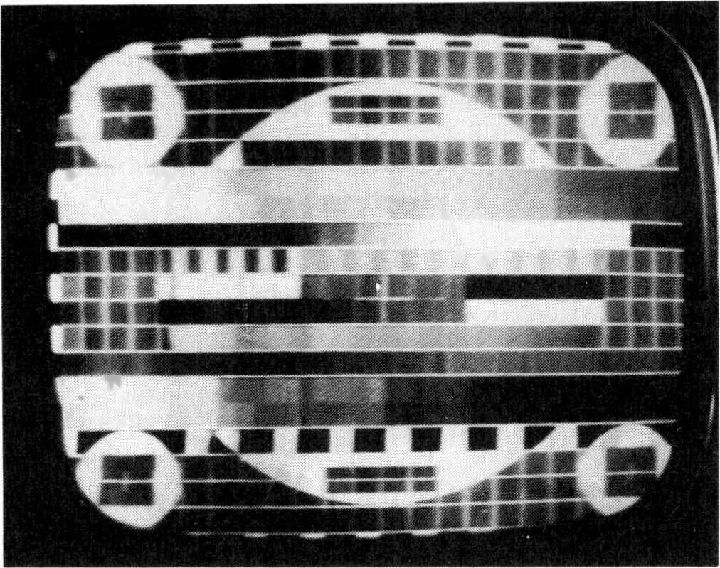 TSS-1 (USSR) test pattern received by Dr. Duncan at St. Andrews, Fife, on ch. Rl. Thursdays.