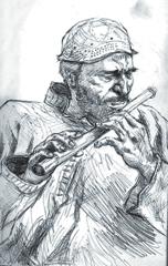 He also used other non-western instruments like the bamboo flute, shanai, shofar, xun, arghul and koto to incorporate the blending of eastern sound into jazz.