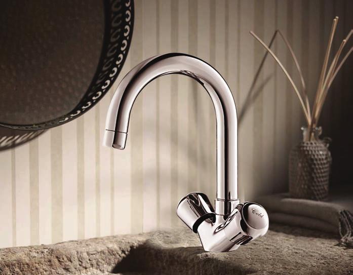 Code: 4028 Wall Mixer with Long Bend Pipe Code: 4031 Wall Mixer with