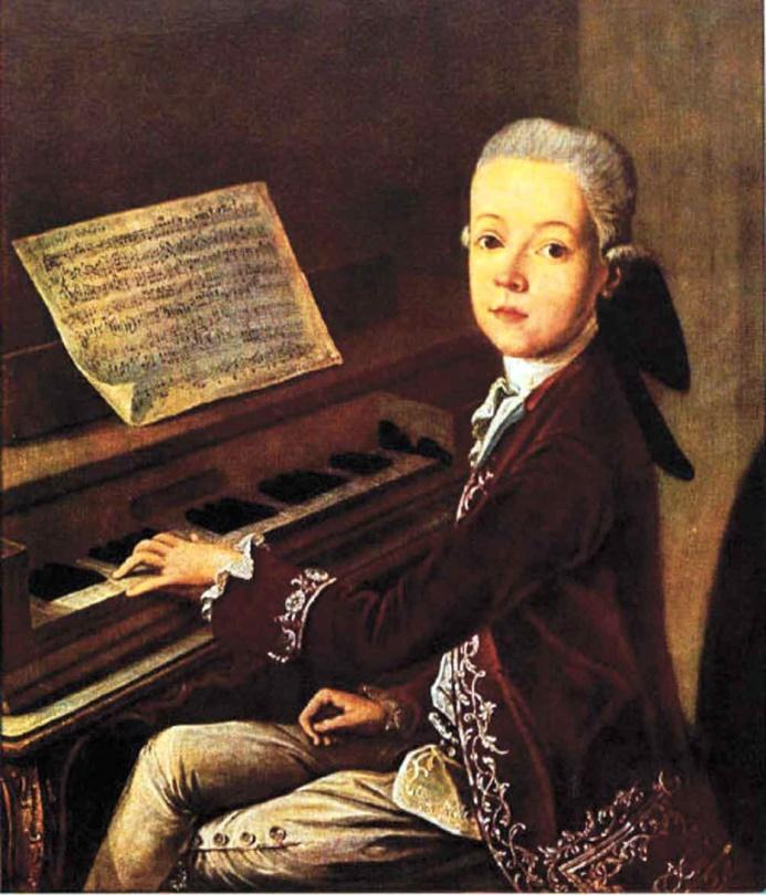 5 THE PIANO KEYBOARD C D E F G A B C D E F G WOLFGANG AMADEUS MOZART Wolfgang Amadeus Mozart was born to Leopold and Anna Maria Pertl Mozart in 1756 in what is now