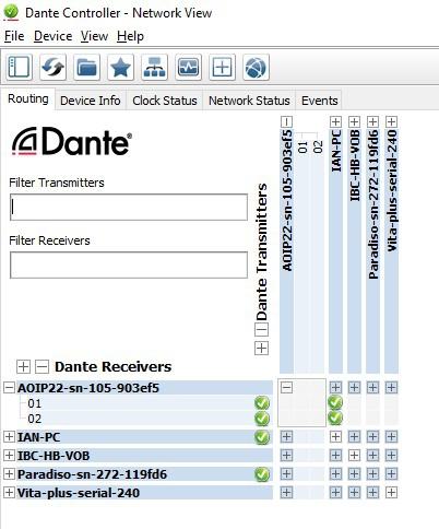 EASY TO USE Dante Controller by Audinate is a free application that controls all your Dante enabled devices on your.