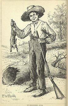 Huckleberry Finn T A K O T equel to Tom awyer Published: 1884 Time period in novel: 1845 Pre-Civil