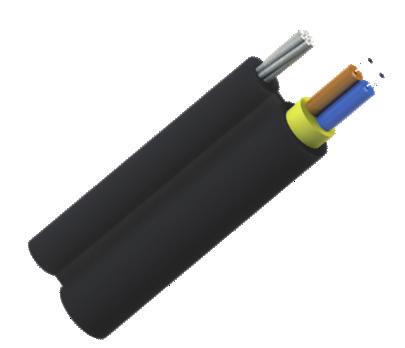 FTTH FIG-8 DISTRIBUTION CABLE Single mode, 1 or 2 fibers Semi