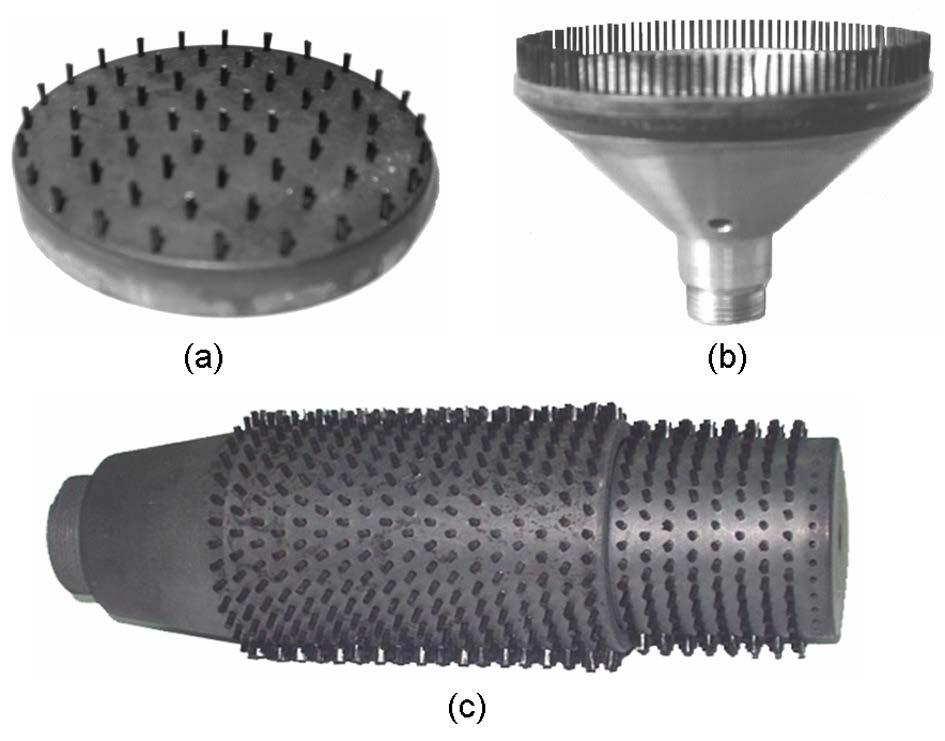4. A series of tufted carbon fiber cathodes designed for different high power