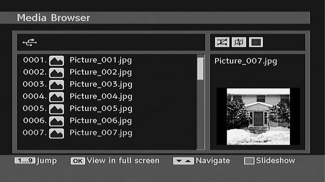 Viewing JPG Files You can set subtitles by using OK button before starting the playback or by using M button during the playback. Press RETURN (Exit) button to switch back to previous menu.