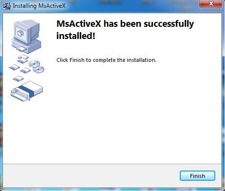 When MsActiveX.exe is saved on desktop, please click the program to install.