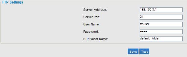 want to send the alarm message to an FTP server, it will need to configure parameters here and also add at least one event schedule to enable event triggering as SMTP.