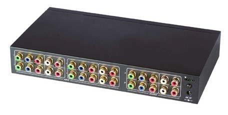 Component Video Matrix Switcher Series ITEM NO.: YS04MA, YS04MD Our component video switcher allows four different component video and stereo/digital audio sources to share two video displays.