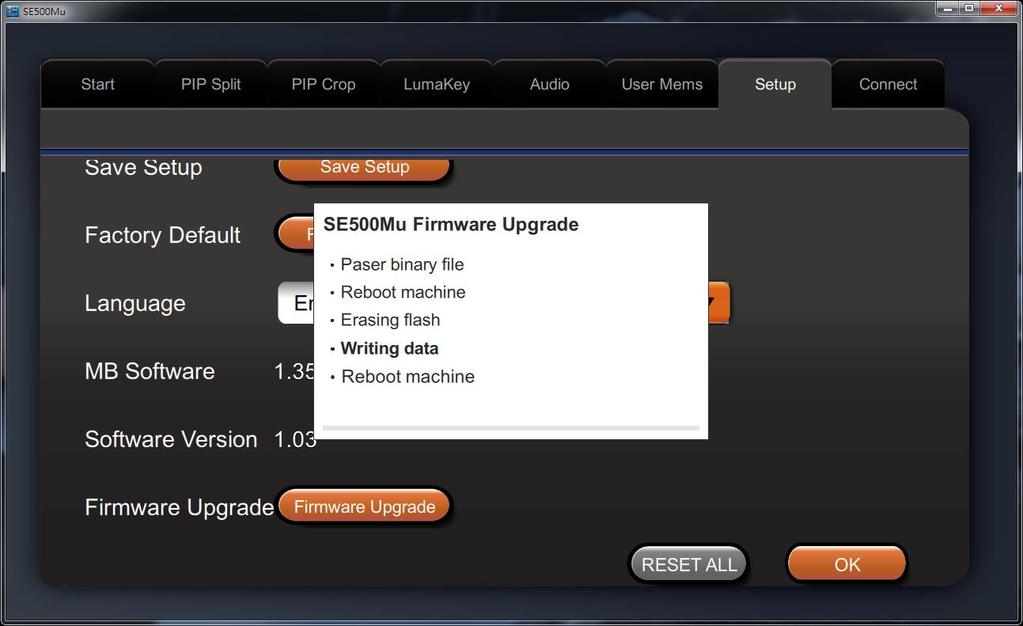 Appendix 2 Firmware Upgrade Datavideo usually releases new firmware containing new features or reported bug fixes from time to time.