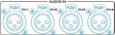 See Chapter 3 for more details. AUDIO OUT (24) Supports two channels of the XLR Balanced Audio output. See Chapter 5 Audio Function for more details.