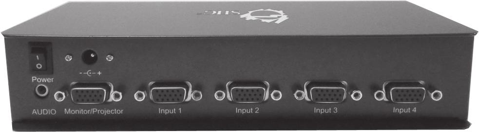 switch Power adapter jack Audio ouput VGA