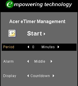 "Acer eview Management" is for display mode selection. Please refer to Onscreen Display Menus section for more detail.