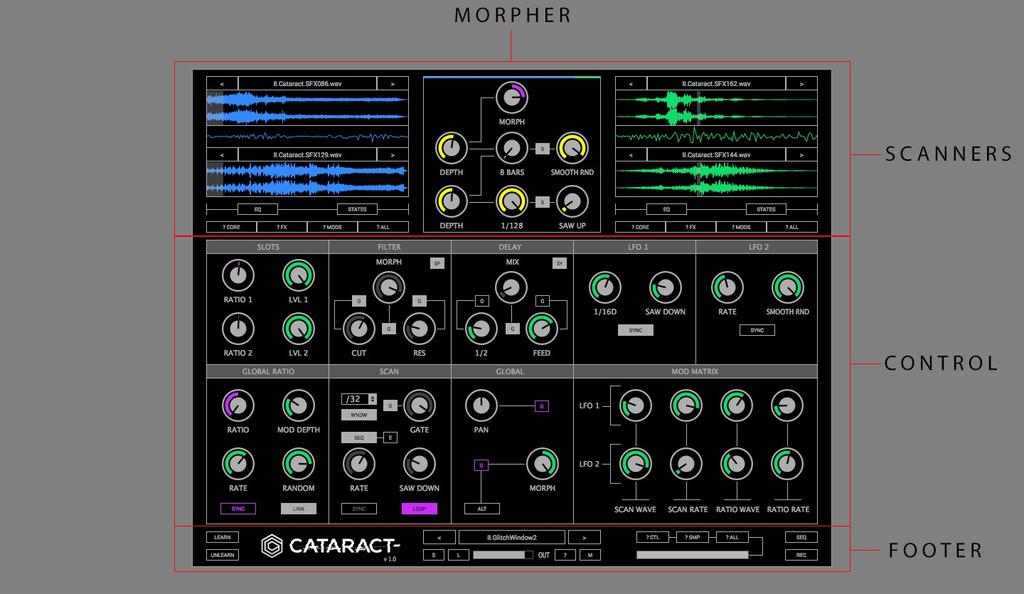 BASICS: It s important to approach Cataract as a type of sound generator rather than a traditional synthesizer. To generate a sound, you need to start the transport in your DAW.