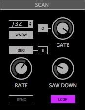 SCAN: This is the most significant section of the controls and can be considered to be the heart of the plugin since its settings play the most fundamental role in the process.