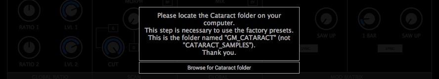 SETUP: Unpack the GM_CATARACT.zip file and proceed to the CATARACT_INSTALLERS folder, where you will find software installers for both Mac and Windows.