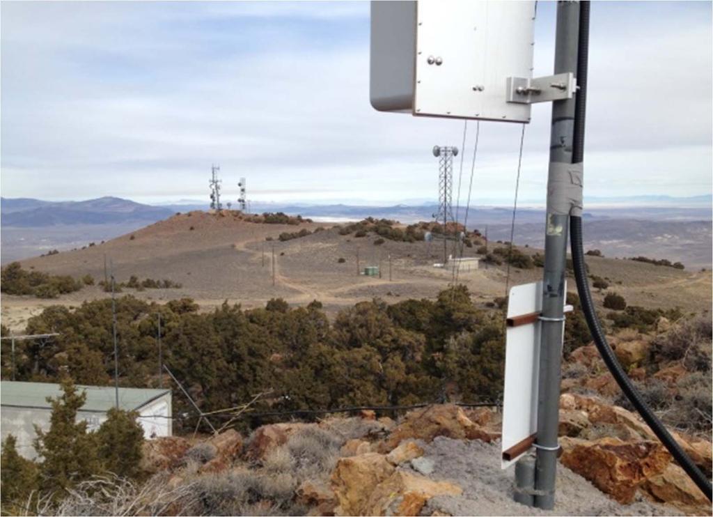 The Scala Antenna is cemented into a pile of rocks on Eagle Ridge and has been in the