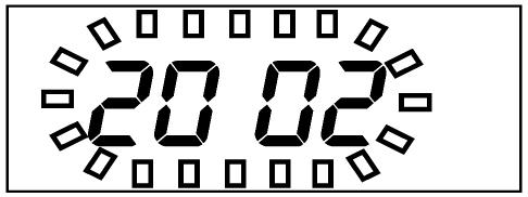 SETTING YEAR, MONTH, DATE, HOUR, AND MINUTE (MODE 2) Procedure 1. Insert the Key-Card. The 2. OUT1 key. The 3. 4. symbol appears on the display to indicate the setting mode.