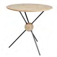 JUPITER MATERIAL: BIRCH WOOD AND SOLID SWEDISH STEEL SPECIFICATIONS: MEASUREMENTS: H: 87 CM W: 52 CM D: 50 CM WEIGHT: 10 KG To produce this round table, we select beautiful