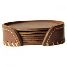 LEATHER COASTERS MATERIAL: CUERO LUXURY LEATHER TANNED WITH VEGETABLE ACIDS You will enjoy using