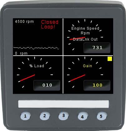When switching from closed loop to open loop control, the last recorded values broadcast from the ECM on SPN 190 will set the open loop running speed.