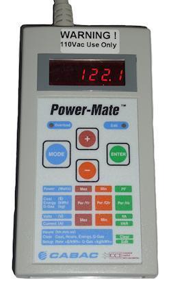 2% with a voltage and current sample rate of 4800 / sec High PF (power factor) is
