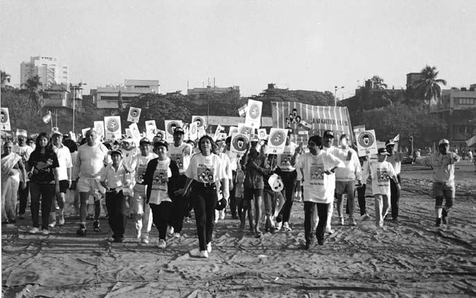 Hundreds of people walking in Mumbai, India, at World Laughter Day celebrations in May 2000 World Laughter Day - History World Laughter Day was created in 1998 as part of the worldwide Laughter Yoga