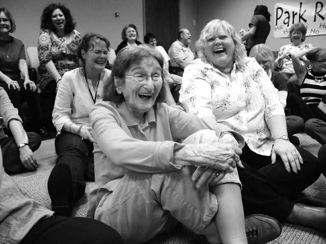 Certified Laughter Yoga teacher Elsie from New York going strong at 85 My medical situation suddenly changed in a few days in 2004. I went from no symptoms of heart disease to a heart transplant.
