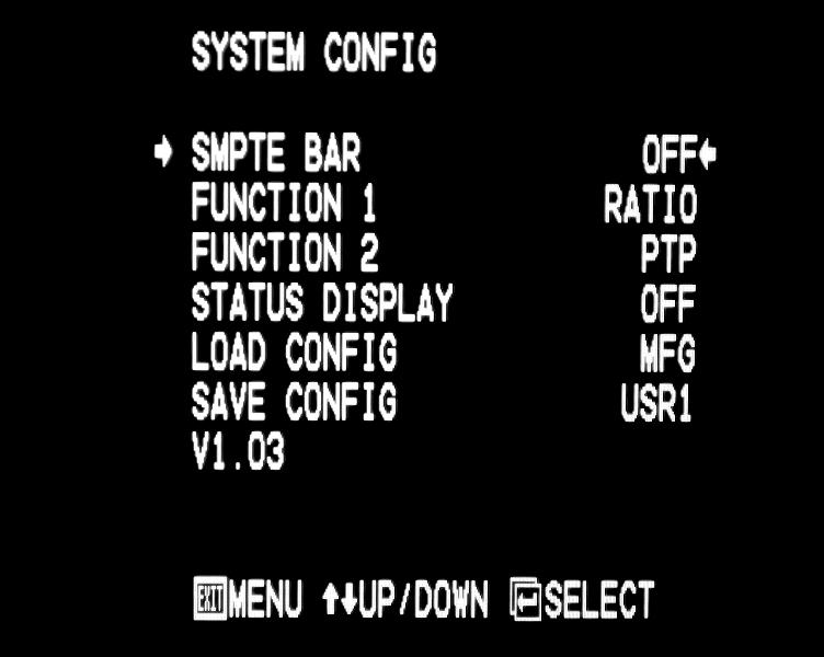 SYSTEM CONFIGURATION SUBMENU Video Configuration Submenu Product Overview The V-LCD15SB-AFHD-DT is a 15 SD/HD video LCD with Marshall Electronics proprietary SunBrite LCD panel, designed specifically