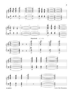 chords of singing bells and melodic sections for handchimes or solo
