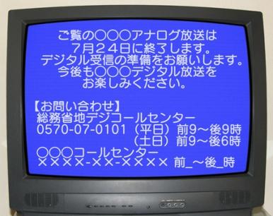 Sequentially, notification with the letterbox begins on analog program NHK: From March 29, 2010