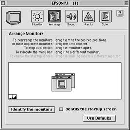 See your computer manual or online help for details. If you re using a Macintosh with OS X: 1. Select System Preferences from the Apple menu and click Displays. 2. Click Detect Displays. 3.