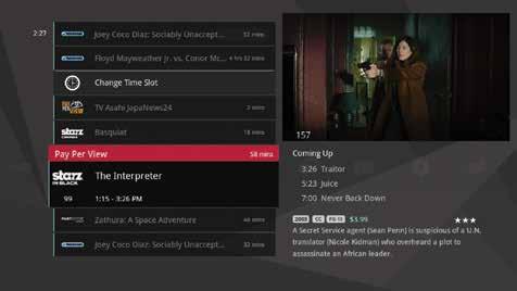 Pay Per View. Finding Pay Per View programming. You ll find PPV programming the same way you look for regular programming: by browsing the Channels and Filter categories or by doing a search.