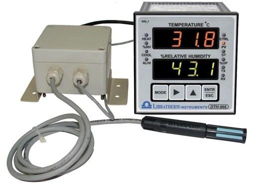 Two input and Four SSR Outputs designed for Stability Chamber, Walk in Chamber etc Description: Libratherm offers two new models of Temperature and Humidity indicator & Controller Model DTH-723 and