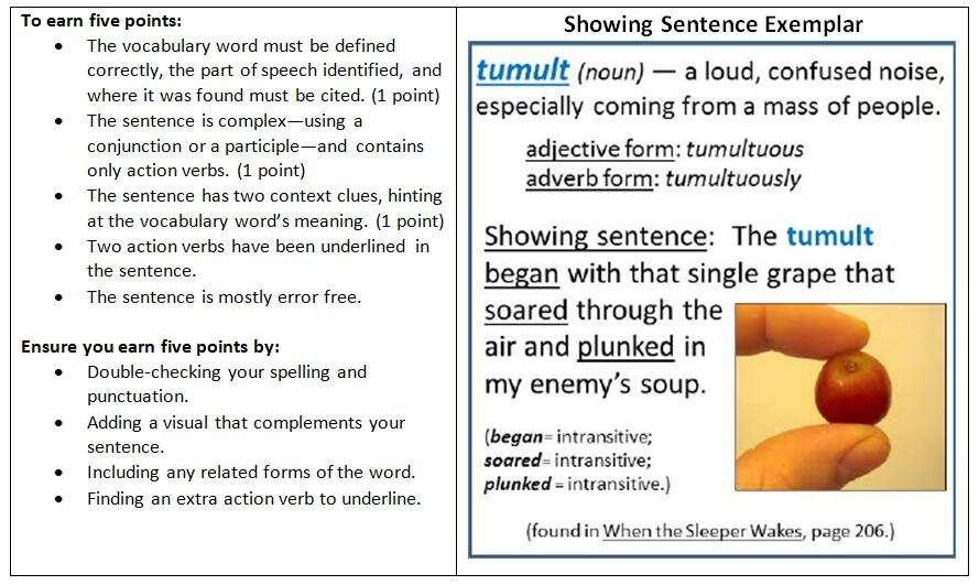 Showing Sentences page 1 Showing Sentence #1: Showing Sentence #2: Is that the best action verb you can think