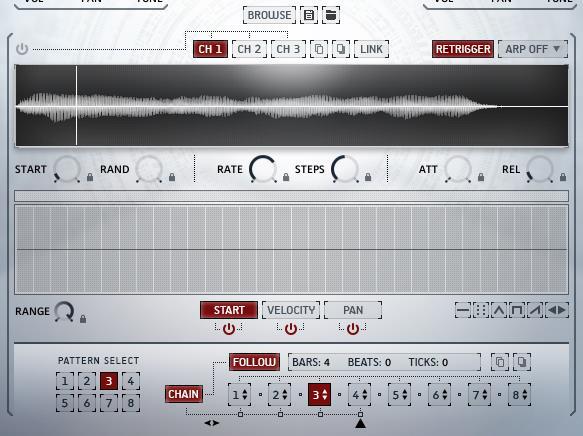 3.8 Cycle Cycle is a powerful tool that combines a rhythmic sequencer with an arpeggiator and granular capabilities.