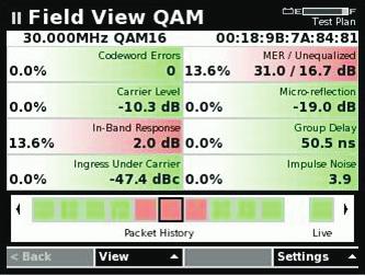 FieldView ion Field View enables communication between the JDSU PathTrak return path monitoring system and DSAMs.