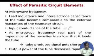 transit time the electron short time not short time, due to the very high frequency the grid is changing it is polarity very fast.