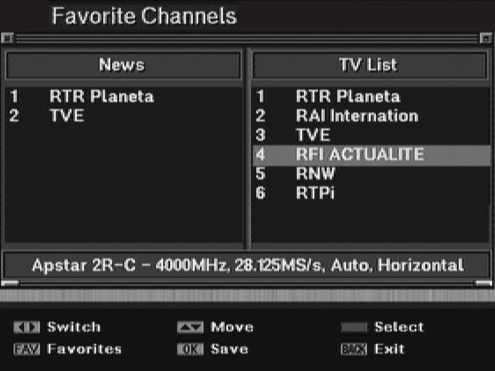 1 Select Delete Channels using the Arrow ( / ) buttons on the Channel Setup menu and press the OK button.