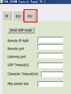 Remote IP Address IP address of distant device to which UDP packets are sent when data received at serial port. Default: 192.168.55.2(master) 192.168.55.1(slave) Remote Port UDP port of distant device mentioned above.