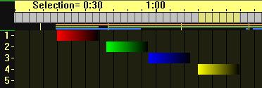 Time Layers Add a fourth scene for the fourth note in the song.